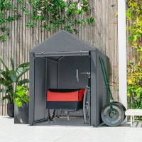 HOMCOM Cargo Trailer Bike Trailer Cargo Trailer Cargo Trailer Cargo Trailer Cargo Trailer (Red-Black)(m-3)