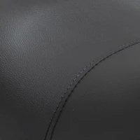 HOMCOM Saddle Stool Work Stool Swivel Stool Rolling Stool Beauty Stool Padded Height Adjustable (Black)(m-3)