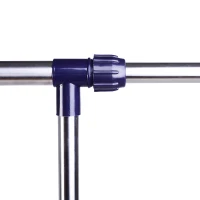 HOMCOM Clothes Rack Clothes Rail with Wheels Height Adjustable and Extendible Clothes Rod Clothes Stand for Entryway Stainless Steel 86 x 45 x 95 cm(m-3)