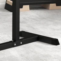 SPORTNOW Bancă Romană Reglabilă pe 6 Poziții cu Mânere Laterale, Bancă pentru Abdomen, 110x70x95 cm, Negru(m-9)