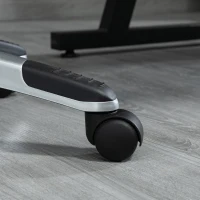 HOMCOM Chaise de bureau fauteuil racing sports pivotante réglable roulettes ergonomique PU 71 x 64 x 105,5-115,5 noir et bleu(m-9)