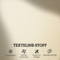 Outsunny schommelbank 120 cm x 70 cm x 88 cm(m-6)