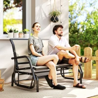 Outsunny schommelbank 120 cm x 70 cm x 88 cm(m-11)