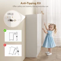 HOMCOM Meuble à Chaussures Slim d'Entrée pour 25-30 Paires de Chaussures avec Portes à Fermeture Amortie, Blanc Brillant(m-5)