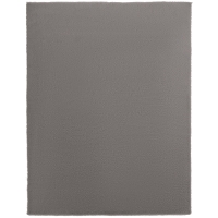 HOMCOM Teppich 200 x 140 cm Langflor-Teppich, maschinenwaschbar, rutschfest, Kunstfell, Hellgrau