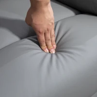 HOMCOM Sillón Levanta Personas Eléctrico con 8 Punto de Masaje Función de Calentamiento 2 Controles Remotos y Bolsillo Gris(m-9)