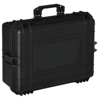 Valise antichoc - mallette d'extérieur appareil photo - mousse prédécoupée - étui rigide étanche appareil photo - PP noir(m-1)