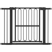 PawHut Puerta de Seguridad para Perros, 76-104 cm Puerta de Aislamiento sin Taladrar, Puerta de Escalera(m-1)