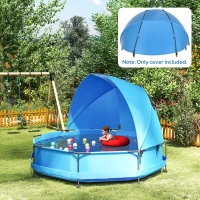 Outsunny Sonnenschutz für Pools, einfacher Aufbau, anpassbare Position, UV-Schutz, blau, 3,6 x 1,75 x 1,2 m(m-8)