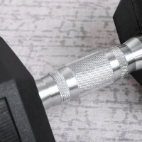 HOMCOM Halter, halter van 17,5 kg, gewicht, antisliphandgreep, zwart+zilver(m-10)