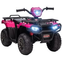 HOMCOM Quad elettrico per bambini 88x45x50cm Rosa
