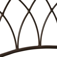 HOMCOM Set of 2 Bar Chairs Swivel Armless Upholstered Metal Frame Barstools with Backrest & Footrest, Bronze(m-9)