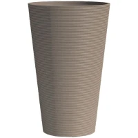 Pot de fleurs haut - GARDEN ID - Green Care Sense Haut Taupe - 55 cm - Garantie de 10 ans - 100% recyclé - Résistance UV et gel(m-1)