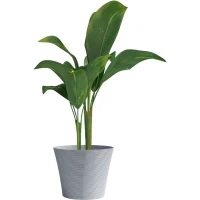Pot de fleurs - GARDEN ID - Green Care Sense Pierre bleue - 30 x 27 cm - Garantie de 10 ans - 100% recyclé - Résistance UV et gel(m-3)