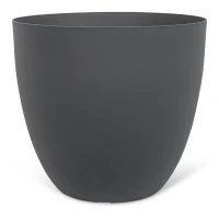 Pot de fleurs - GARDEN ID - Phoenix Anthracite - 38 x 34 cm - 100% Recyclé et Recyclable - Résistant au Gel et UV - Pour Extérieur(m-1)