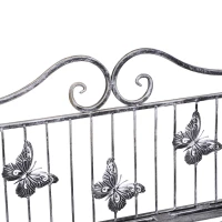 Outsunny bloemenrek, bloemenstandaard, bloementrap, plantenrek, plantenstandaard, metaal(m-9)