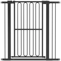 PawHut Barrière de sécurité pour chien, 76-104 cm barrière sans perçage, barrière d'escalier(m-7)