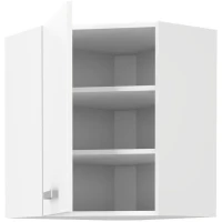 ATLAS Meuble haut d'angle - Décor blanc - L58 x L58 cm(m-2)