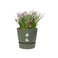 ELHO Pot de fleurs rond Greenville 47 - Extérieur - Ø 47 x H 44,1 cm - Vert feuille(m-3)
