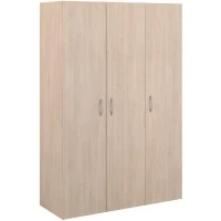 Armoire - EASY LIFE - Décor Chene clair - 3 portes battantes - L120,2 x H180 x P49,7cm - PARISOT EASY LIFE(m-1)