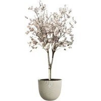 ELHO Pot de fleurs Sereh Rond 47 - Beige - Ø 47 x H 40 cm - 100% recyclé(m-2)