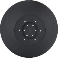 EDA Pot de fleur Rond GRAPHIT UP - 14,9 L - Ø 40 cm x H 16,5 cm - Gris anthracite(m-2)