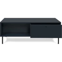 Table basse - CARACAS 55A - Bleu marine - 2 tiroirs, 2 niches - 110 x 40 x 60 cm(m-3)