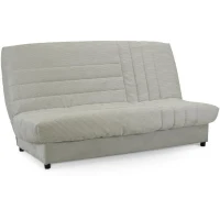 Clic-clac - BEIJA  - 3 places - Velours côtelé beige - 130 x 190 x13 cm(m-1)