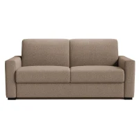 Canapé convertible express JOHN - 3 places - Tissu beige - 190 x 100 x 87 cm(m-3)