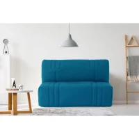 Banquette BZ DREAM - Tissu 100% Coton bleu canard - Couchage 140x190 cm(m-2)