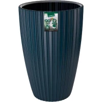 Pot de fleurs - GARDEN ID - Fancy - 40 x 58 cm - Pour jardin, balcons ou intérieurs - Bleu pétrole(m-2)