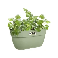 ELHO Balconniere Vibia Campana Easy Hanger Medium - L 24.1 x W 36 x H 26.5 cm - Vert Pistache - Avec réserve d'eau(m-1)