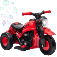 AIYAPLAY Kinder Elektro-Motorfiets, 6V Kindermotorfiets met Muziek, Bellen 2,5-3 km/u, voor 2-5 Jaar Kinderen(m-11)