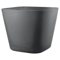 DEROMA Pot de fleurs carré Origin - 28 x 23,5 cm- 12 L - Gris(m-1)