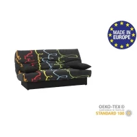 Banquette clic clac 3 places - Motif graffiti -  Style Contemporain - L 190 x P92 cm - DREAM(m-3)