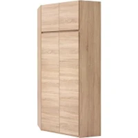 Armoire d'angle - Décor chene sonoma - 4 portes - L 80,5 cm - ACADEMICA(m-1)