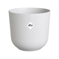 Pot de fleur - Elho - Jazz Rond - Blanc - L 35 x B 34.5 x H 32 cm - Intérieur - 100% recyclé(m-2)