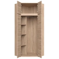 Armoire d'angle - Décor chene sonoma - 4 portes - L 80,5 cm - ACADEMICA(m-4)