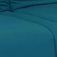 Banquette clic clac 3 places - Bleu canard - 100% coton - L 193 x P 92 cm - LENA(m-6)