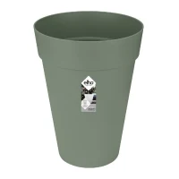 ELHO Pot de fleurs Loft Urban rond Haut - Ø 34 x H 45 cm - Extérieur - 100% recyclé - Vert(m-1)