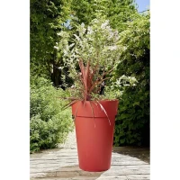 EDA Vase haut TOSCANE - 67L - Ø 46 x H 65 cm - Rouge rubis(m-2)
