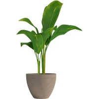 Pot de fleurs - GARDEN ID - Green Care Impact Taupe - 30 x 26 cm - Garanti 10ans - 100% recyclé - Résistant UV/gel(m-3)