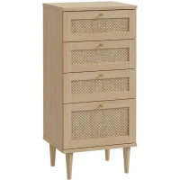 Commode - CALASETTEA - 4 tiroirs - Décor Chene - 50,4 x 41,4 x 108,8 cm(m-3)