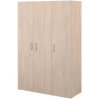 Armoire - EASY LIFE - Décor Chene clair - 3 portes battantes - L120,2 x H180 x P49,7cm - PARISOT EASY LIFE(m-3)