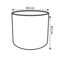 ELHO Pot de fleurs rond B.for Soft 35 - Ø 35 x H 32 cm - Intérieur - 100% recyclé - Blanc(m-4)