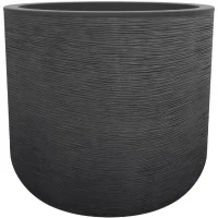 EDA Pot rond GRAPHIT UP - 32,5 L - Ø 38,5 cm x H 36,8 cm - Gris anthracite(m-1)