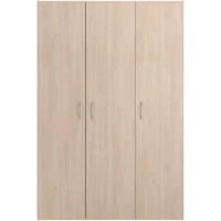 Armoire - EASY LIFE - Décor Chene clair - 3 portes battantes - L120,2 x H180 x P49,7cm - PARISOT EASY LIFE(m-4)