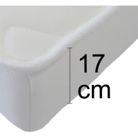 Canapé clic clac 3 places - Taupe - Matelas 17 cm - L223 x P96 x H 103 cm - MEGAN(m-6)