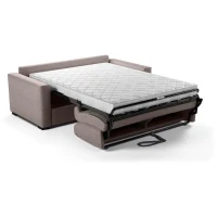 Canapé convertible express - MARIUS - Tissu Beige - matelas 14cm - 190 x 100 x 87 cm(m-1)