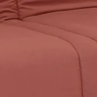 Banquette clic clac 3 places - Terracotta - 100% coton - L 193 x P 92 cm - LENA(m-6)